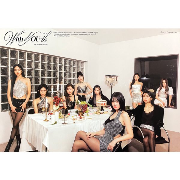 트와이스 | TWICE | 13TH MINI ALBUM [ WITH YOU-TH ] | (GLOWING VER.) POSTER ONLY on Sale