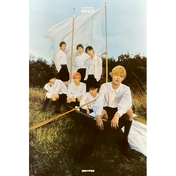 엔하이픈 | ENHYPEN | 1ST ALBUM REPACKAGE [ DIMENSION: ANSWER ] | (YET VER.) POSTER ONLY For Sale