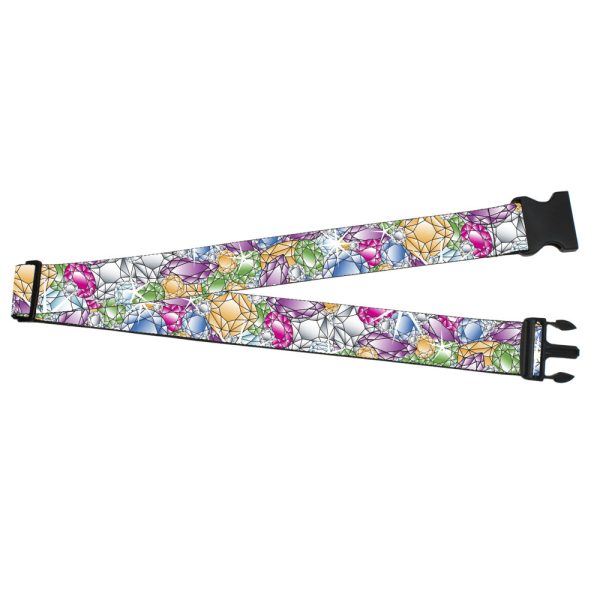 Luggage Strap - 2.0  - Gems Stacked Multi Color For Cheap